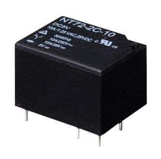 RELAY SPDT 10A 12VDC RECT 5P (LZ12)  NT72C-S10-DC12V-0W45