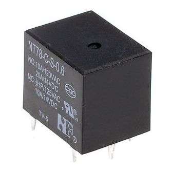 RELAY SPDT 10A 12VDC RECT 5PCB NT78CS10DC12V0.6