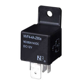 RELAY SPDT 40A 12VDC RECT 5PLU  NVF4-4C-Z40a-12VDC