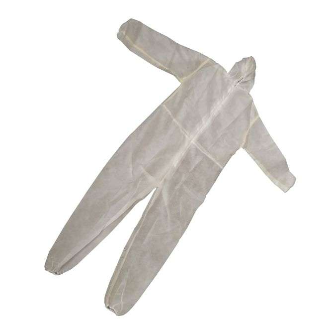 DISPOSABLE FULL BODY ZIP-UP OVERALL HODDIE L OVERALL-2