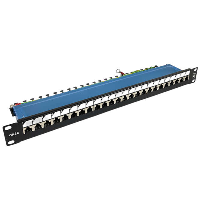 24 PORT PATCH PANEL CAT6 FTP PATCH24