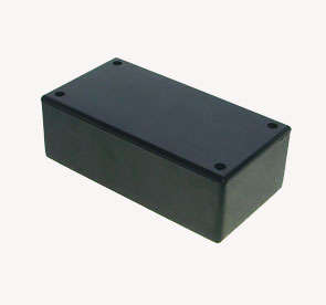 ENCL ABS MOL 20NBK 131x69x44  S20A-BLACK RIBBLESS