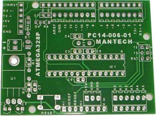 PROJECT BOARD FOR ATMEGA328P ME 14 006 01 PC14-006-01