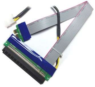 PCI-E1X to 16X graphics cable extension PCI-E1X-16X