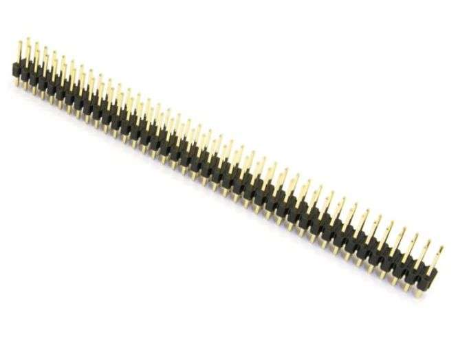 HEADER DIL 80W BREAKAWAY TH=18 P=2.54 NICKEL GOLD PINS PHDS80G11 *A*