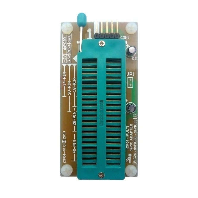 ZIF SOCKET MULTI DSPIC PROGRAMMING ADAPTER APICP04