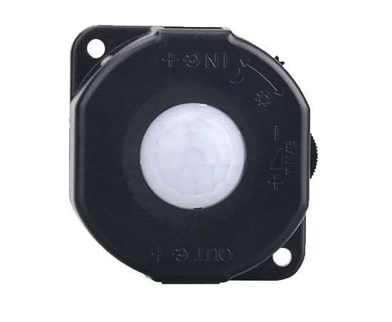 5-24VDC PIR MOTION SENSOR BLACK LP-8025-BK
