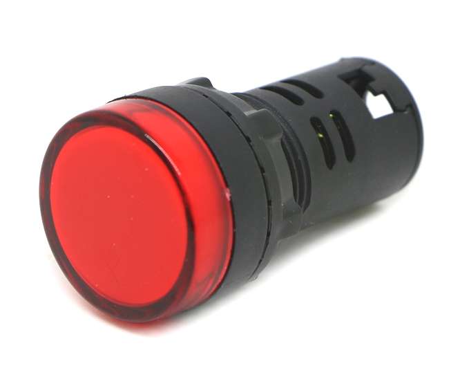 22mm LED PILOT LIGHT RED 24VAC/DC PL-AD16-22RH-24