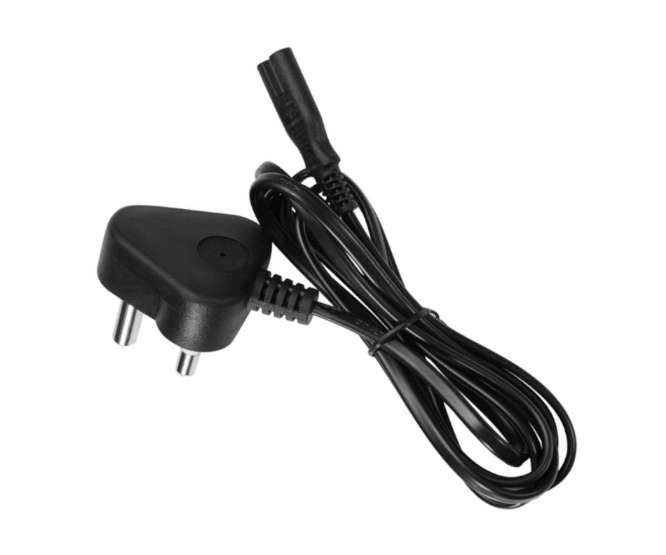 LEAD FIG8 SOCKET - 3P PLUGTOP 15A 1.8m BLACK AC-6F85MBK1.8