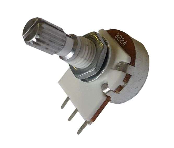 POTENTIOMETER S/T LIN 16MM 220K INSULATED PCB TL=33 R1610N-7A1