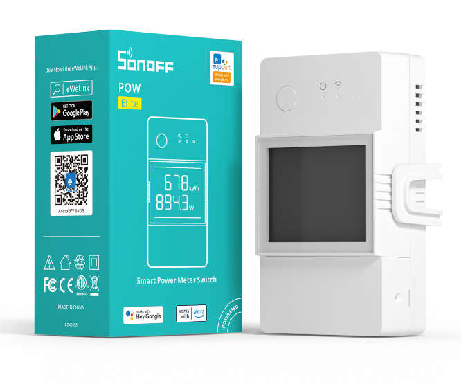 WI-FI POWER MONITOR AND SWITCH 16A 220V 98x54x31mm POWR316D