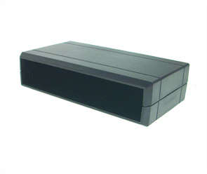 ENCL PLA BLACK 2-PCS 155x40x95  PR158-02-BLACK