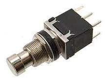 PUSH BUTTON DPDT RND LATCH P/M 6A PS12A1B1(G)