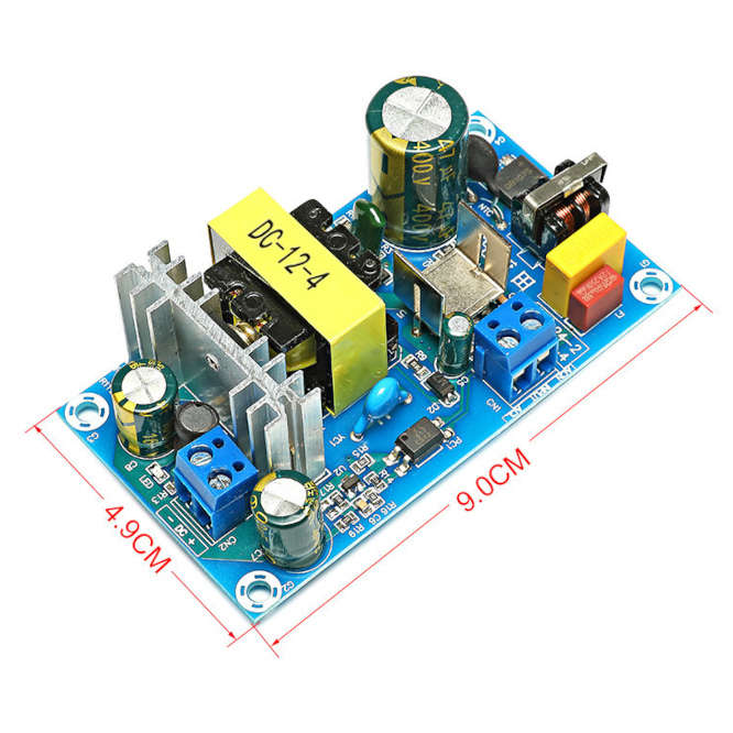 POWER SUPPLY O/F IN=220V OUT=12V 4A 12V4A-48W