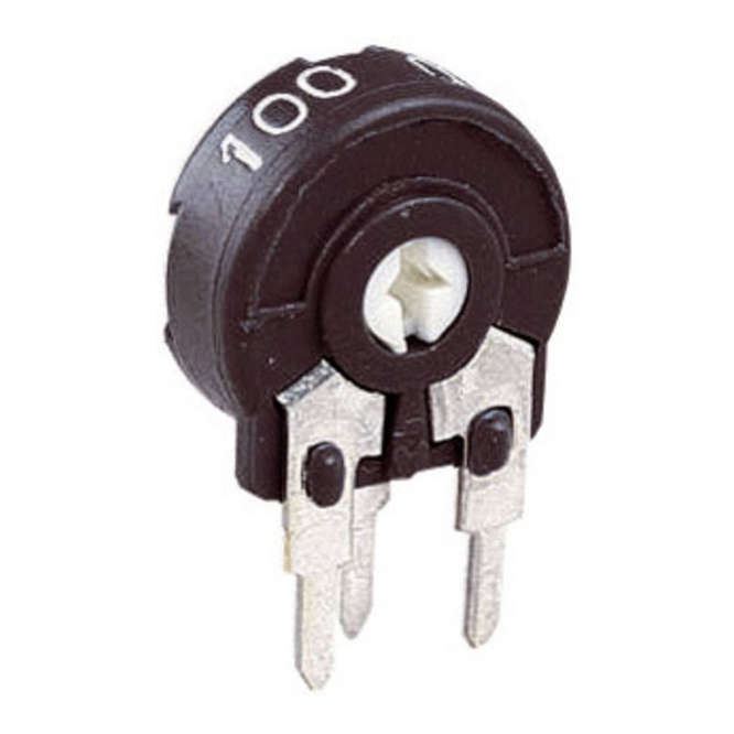 PRESET POTENTIOMETER 10MM S-ADJ 4K7 SCR BLK PT10LH01-472A2020