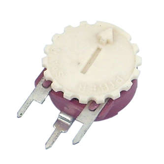 PRESET POTENTIOMETER 15MM S-ADJ T/WHEEL 500K PTC15YH05-504A