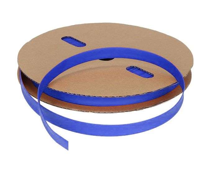 SLEEVING HEATSHRINK 12.0mm BLUE - 100m/REEL S-901-600-12MM-BL-T-100 *REE