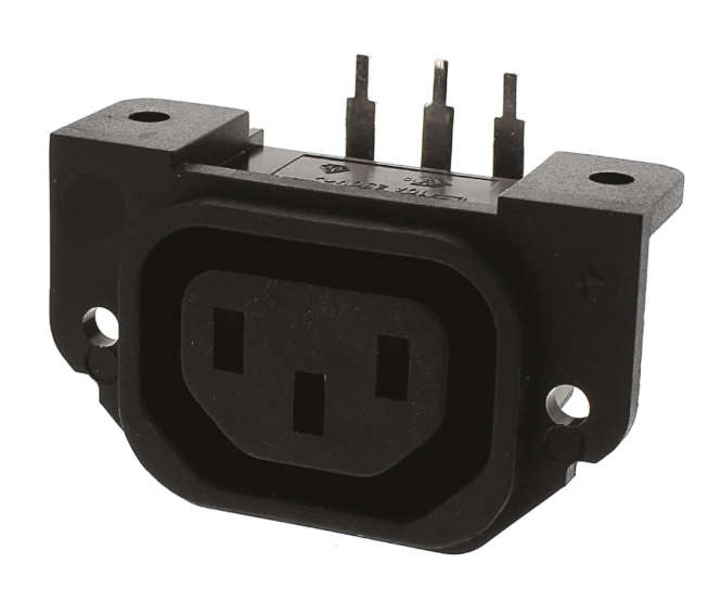 C13 R/A IEC SOCKET CONNECTOR 10A 250V PX0675/PC