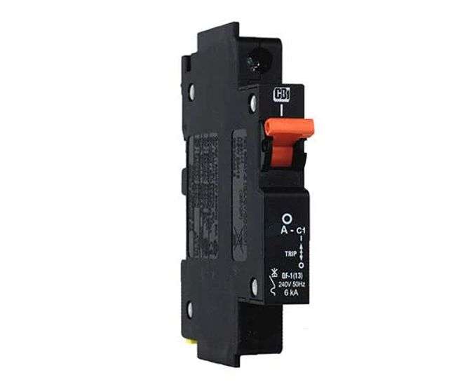CIRCUIT BREAKER 13MM 1P 25A 6KA 240Vac D-CURVE ORANGE HANDLE QFA18125