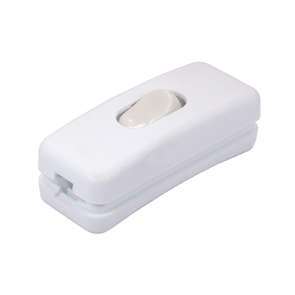 ROCKER SWITCH IN-LINE 2A LAMP WHITE KCD5-303-WT
