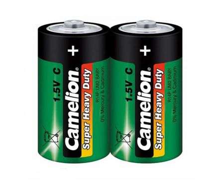 C=SIZE ZINC CHLORIDE BATTERY 1.5V GREEN 2/PACK  R14P-SP2G