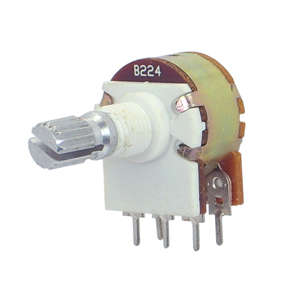16mm POTENTIOMETER S/T LIN 470K INSULAT. PCB + SWITCH 5P R1620S7A1B470KG