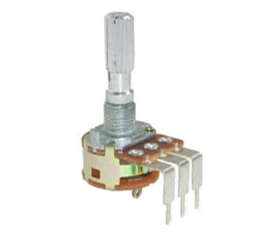 POTENTIOMETER W/SWITCH LIN PCB 17mm 500K R16S11DB1B504-500K