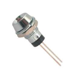 5mm RED LED IN CONCAVE CHROME HOLDER R735R