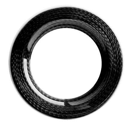 SILICONE WIRE BLACK 2.5mm OD=3.7mm 10m REEL  SW002.50BK-10M *DBK*