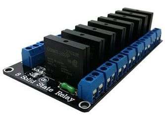 8 Channel SOLID STATE RELAY BOARD 240V 2A 170239 *A*