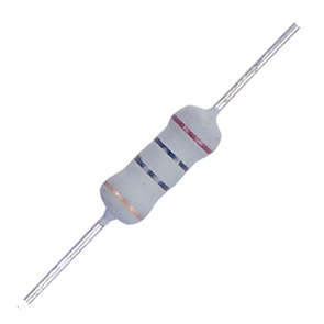 RESISTOR 2W ROUND M/O 5% 1K0 F2W210
