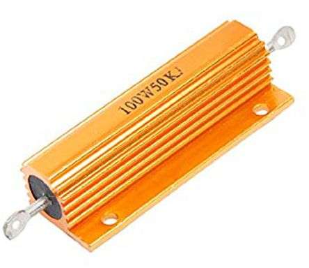 RESISTOR 100W ALUMINUM W/W 5% 50K 70*28*15mm 181343
