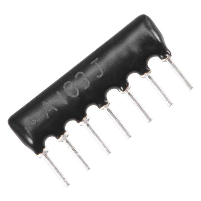 RESISTOR NETWORK SIL 07-PIN 6-RES 150E HRA-A07-151E-J