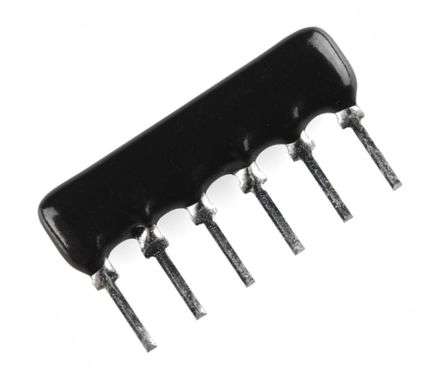 NETWORK RESISTOR SIL 06-PIN 5-RES 10K HRA-A06-103-JP