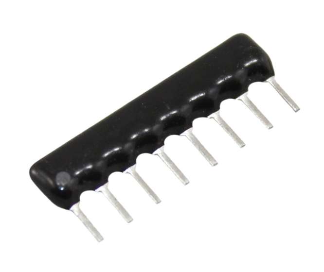 RESISTOR NETWORK SIL 8-PIN 4-RES 680E HRA-B08-680E