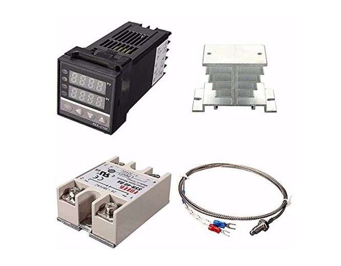 PID TEMPERATURE CONTROLLER KIT 40A 0-400DEG C   REX-C100FK02-V*AN / 200761