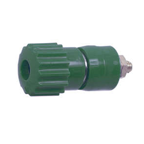 4mm BANANA SOCKET 24A GREEN CAPTIVE J50005