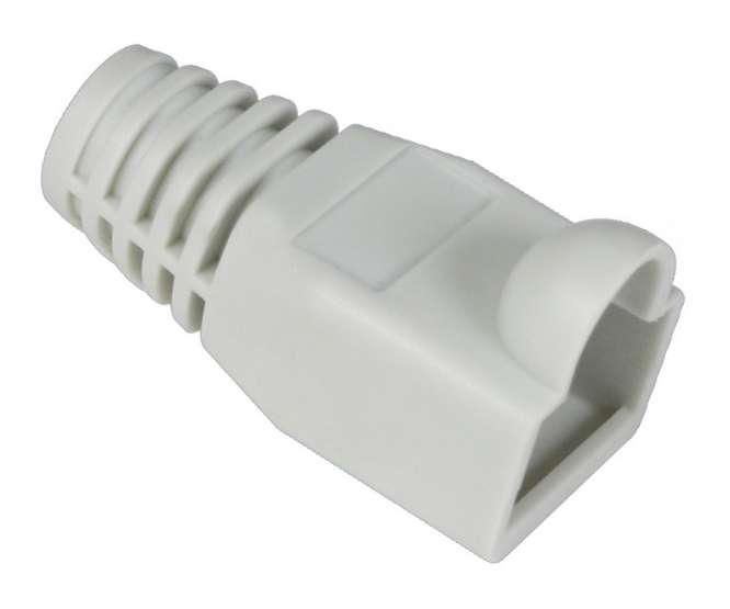 BOOT RJ45 RND CAB L-GY BUBBLE 28mm FOR 7mm CABLE RJ45SRB-LGREY
