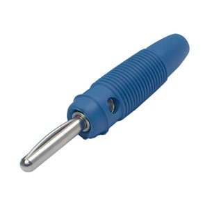PLUG BANANA 4MM SIDE STACK BLU ROMR0-173.3 BLUE