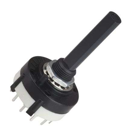 ROTARY SWITCH 4POL 3POS BBM  PCB PIN  CK1052