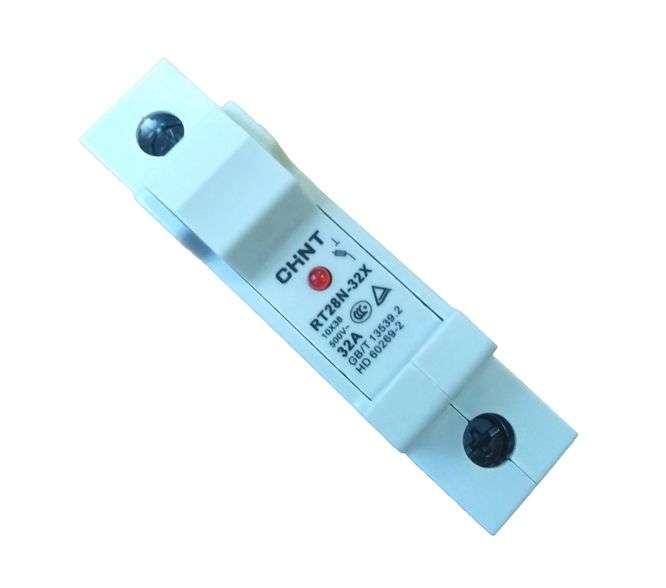 HOLDER FOR ROUND FUSE 10x38 W/LED  RT28N-32X-1P