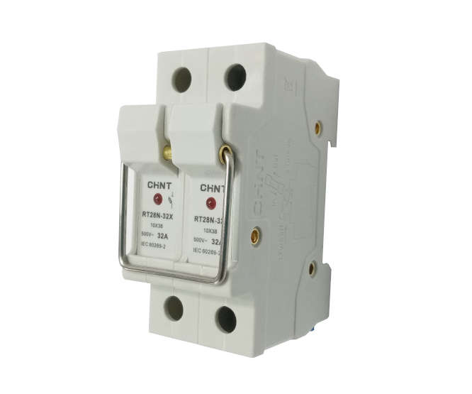 D/R DUAL FUSE HOLDER 2P 10x38 W/INDICATOR RT28N-32X-2P