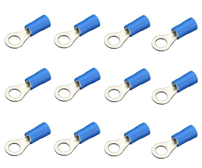 TERMINAL PRE-INS RING LUG BL R=5.3mm 1K/BAG RV 2-5-S