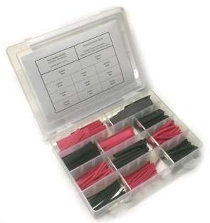 HEAT-SHRINK SLEEVING ASSORTMENT - RED/BLACK  S-901-K1A