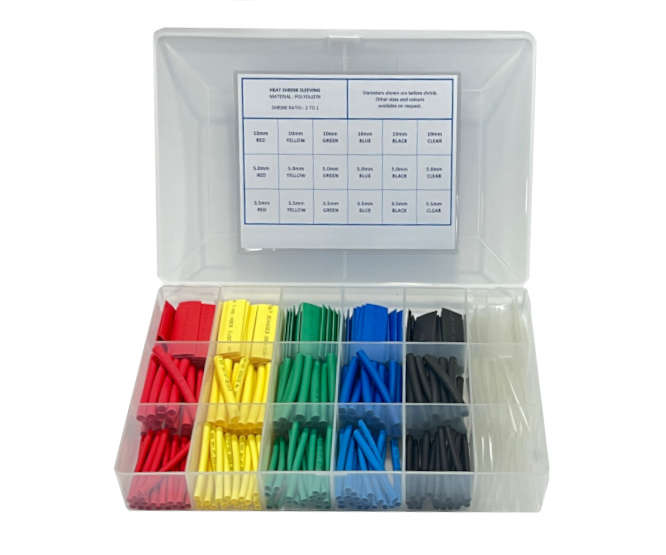 KIT SLEEVING HEATSHRINK ASSORTMENT - COLOR 55mm CUT PCS S-901-K2B