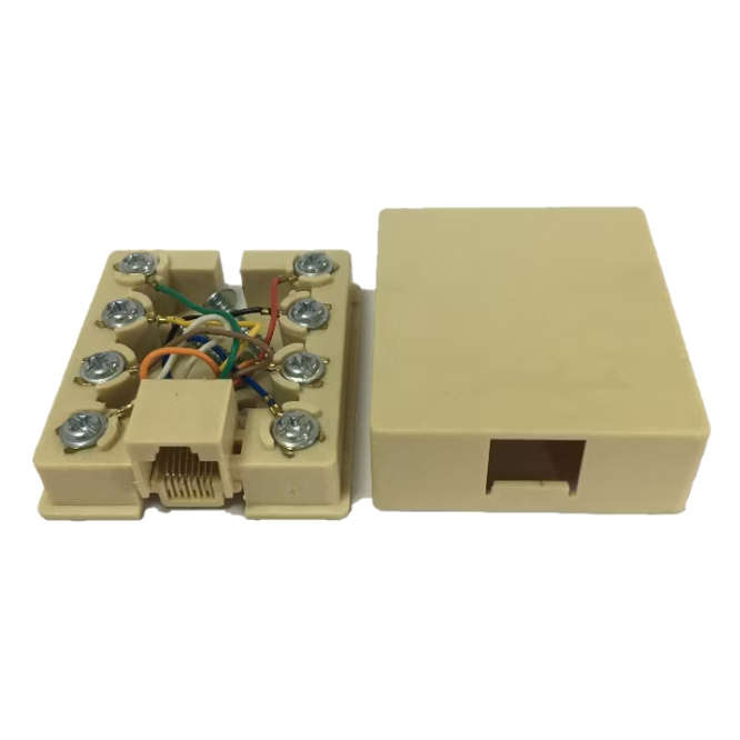 WALL / SURFACE MOUNT NETWORK SOCKET 1xRJ45 SA8P8CK