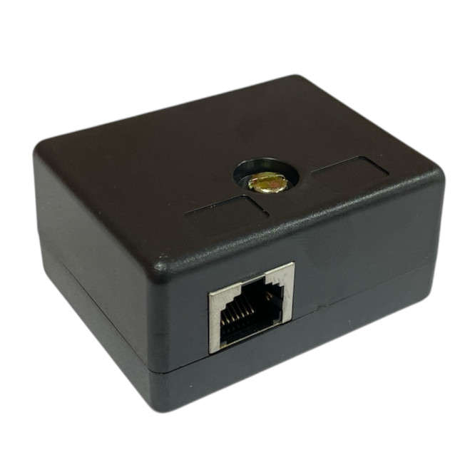 RJ45 8P8C SURFACE BOX SOCKET BLACK SA8P8CS4