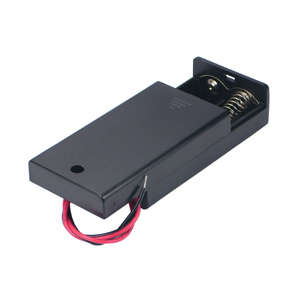 HOLDER FOR 2xAA BATTERIES WITH COVER  SBH-321A-2A