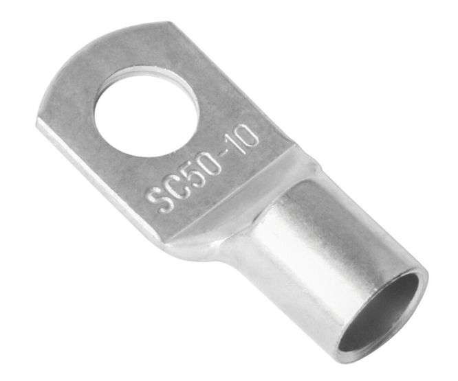 TERMINAL UN-INS SOLID RING LUG W=50mm2 R=10.5mm SC50-10