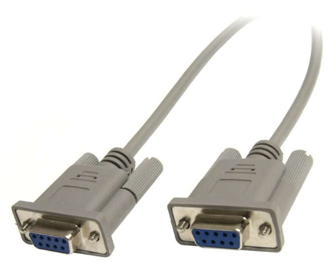 NULL SERIAL LEAD 9W DB9 SOCKET-SOCKET 1.5M CREAM 190803